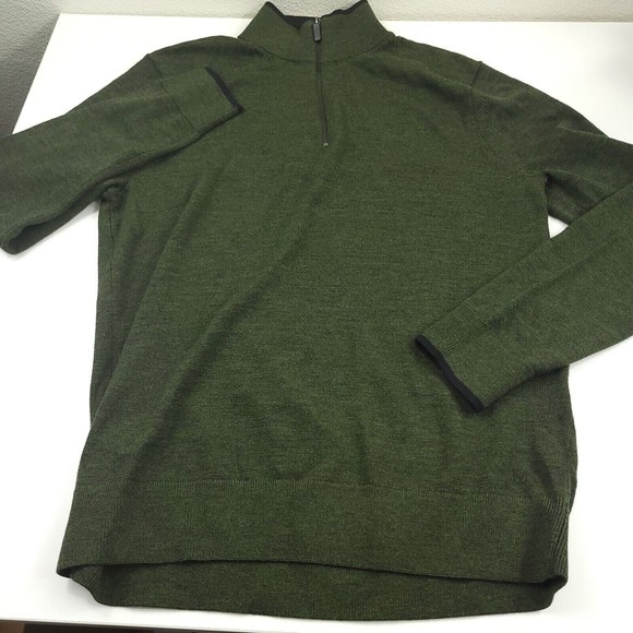 Michael Kors Men's Textured Quarter-Zip Sweater S - Picture 1 of 5